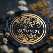 Custom Circle Logo Sticker Label Printing Waterproof Roll Synthetic Paper Adhesive Round Mit Logo Sticker