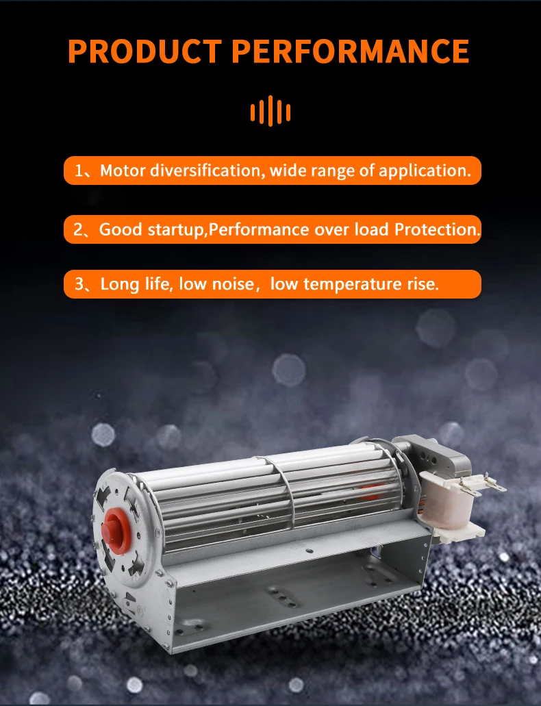 Ventilation Cross Flow Impeller, 60mm, 220v, 115V - detail 8