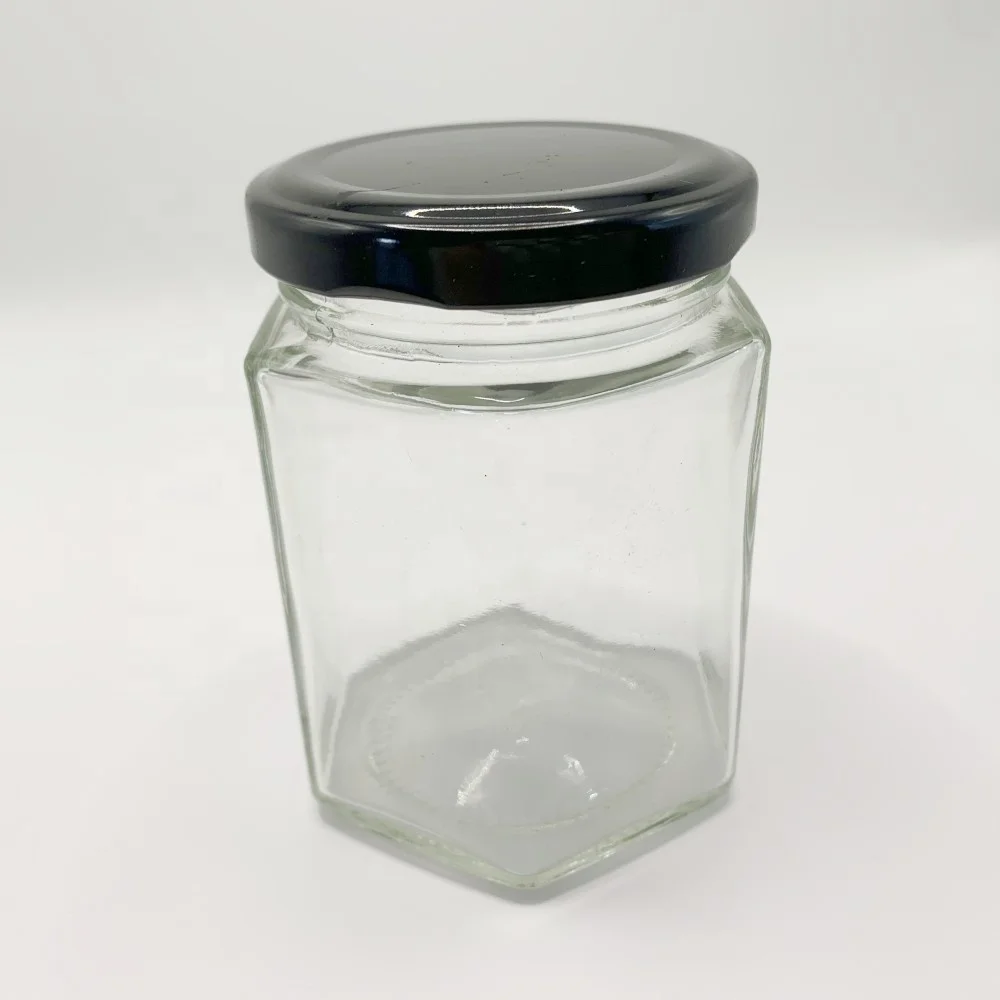 Grosir Toples Kaca Bulat Mulut Lebar 8oz Mason Jar Dengan tutup ganda kedap udara Untuk Pabrik Acar Selai Madu Makanan