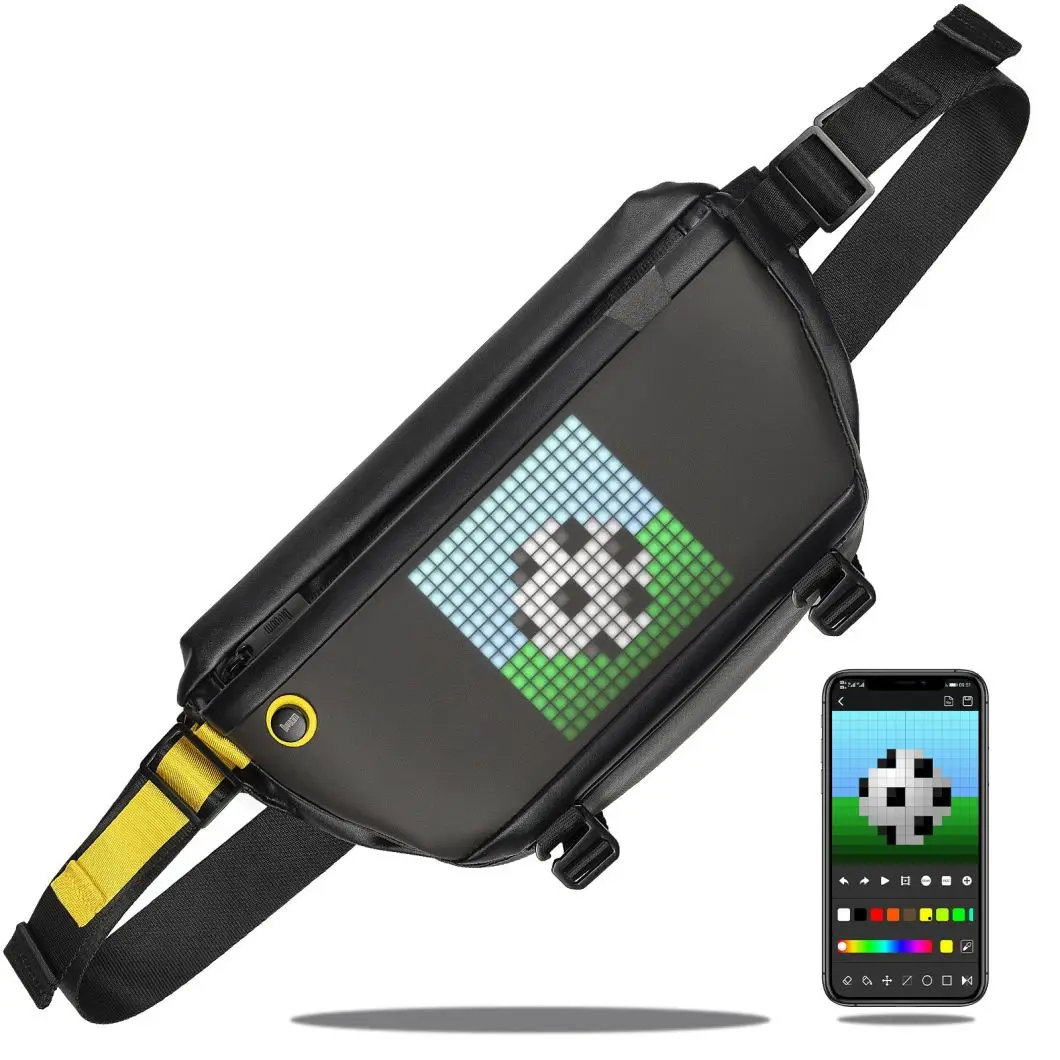 Bolso bandolera con pantalla LED Bolso bandolera LED unisex Bolsos bandolera de moda
