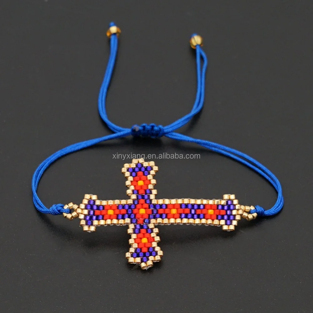 beaded cross bracelet-03