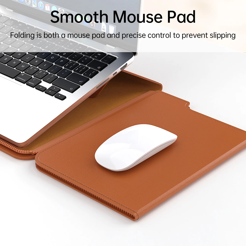 2025 3 in 1 ultra thin portable universal leather computer laptop bag case cover protector women man for Macbook 13 14 15 inches