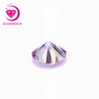 Round Cubic Zirconia Round Gemstone Diamond Cut Round Violet Cubic Zirconia Charms