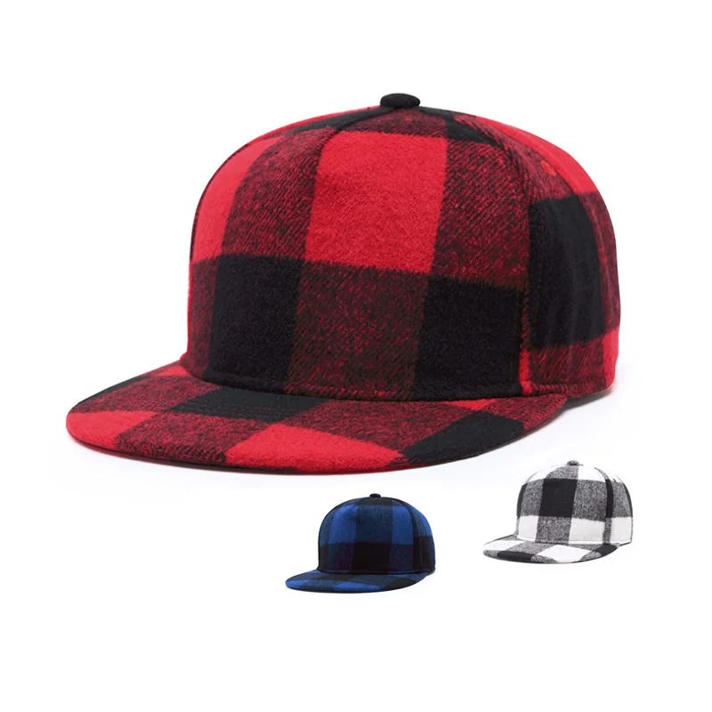 Black and red checkered hat Clearance