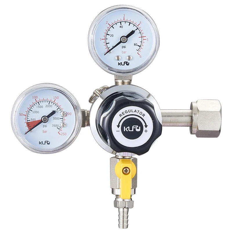 product co2 pressure reducing valve adjustable brass high pressure regulator draft beer brewery co2 primary regulator-1