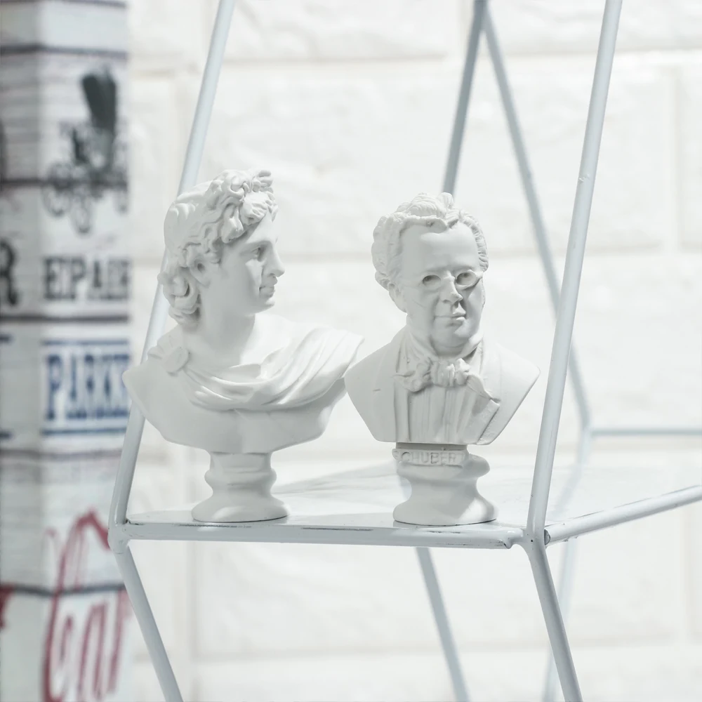 7cm Mini Celebrities Plaster Statue Gypsum Bust Portraits Greek ...