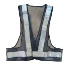 Vest Zipper AACC High Visibility Black Safety Vest With Zipper Logo Customized Work Wear Black Safety Vest Reflective