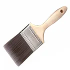 Handle Paint Brush Pbt Petbirch Beaver Tail Birch Handle Flat Sash Oval Shoulder Flat End 3in Paint Brush
