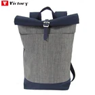 Top School Roll Top Design Promotional School Backpack Bag For Girls And Boys