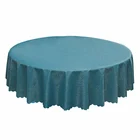 Table Cloth New Round Polyester Rectangle Stain Resistant And Spillproof Kitchen Washable Fabric Table Cloth