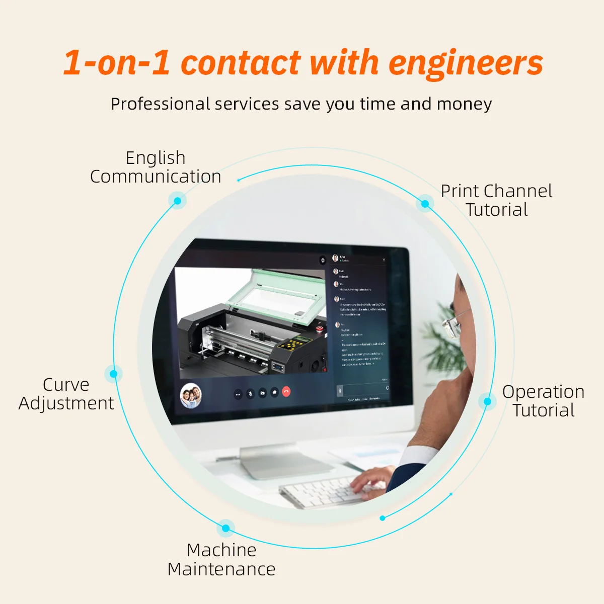 Full-Automatic DTF Printer Machine with 1 Year Warranty Win7/Win10/Win11 Compatible and CMYK+White Print Color