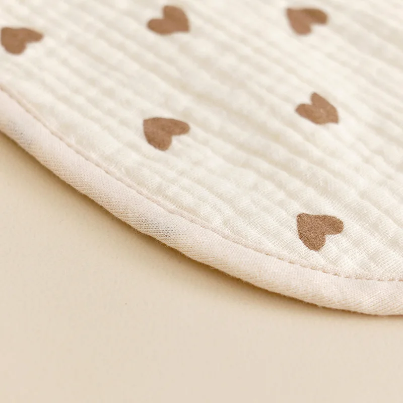 High Quality Newborn Feeding Saliva Towel 6 Layer Gauze Fabric Cotton Muslin Baby Burp Bib Soft Absorbent Baby Anti Spitting Bib