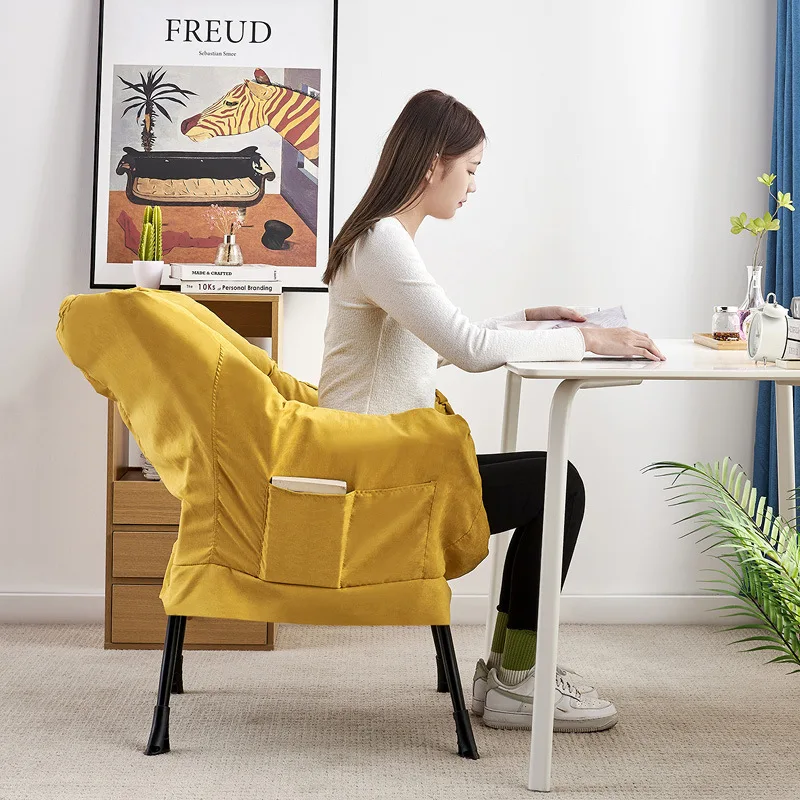 Comfy Lounge Arm Chair and Footrest Stool Set Single Fabric Sofa Armchair Upholstered Velvet Barrel Accent Chair with Ottoman factory