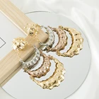 Earrings SUNNICE Hot Selling Exaggerated Style Big Jewelry As 3 Color Horn Earrings For Women
