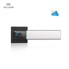 Lock Locks Luxury Matte Black Aluminum Alloy Home Modern Fingerprint Smart Handle Door Lock