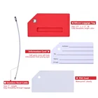 Luggage Tag Amazon Hot Silicon Airplane Travel Luggage ID Tag With Stainless Steel Loop Strap