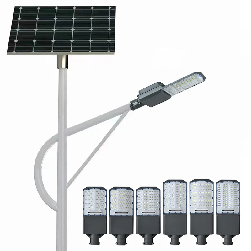 Best Selling Outdoor Waterproof IP65 SMD 60W/100W/200W LED Solar Street Light All-in-One Induction Lamp for Road Use