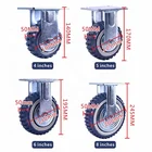 5 Car Factory Direct 4 / 5 / 6 / 8 Inch Polyurethane Caster Car With Fixed Wheel