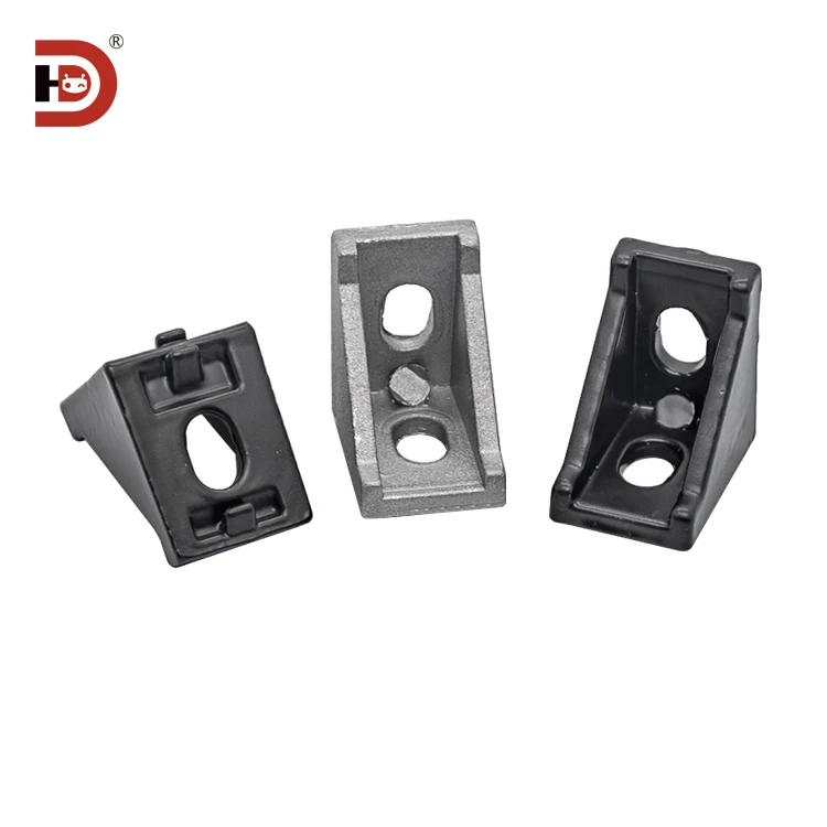 Industrial Aluminum Profile Accessories 2028/2020 Corner Code Corner Piece L Corner Seat Connector Aluminum Profile Bracket supplier