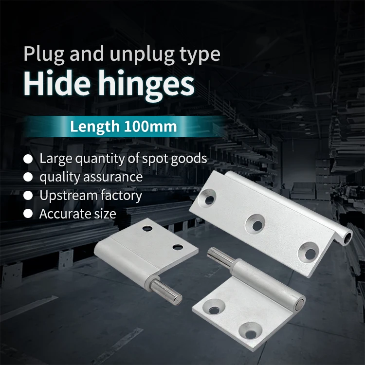 Customized AKQ01-G-Y-3030-60 Industrial Aluminum Alloy Profile Universal Accessories Door Frame Hidden Hinge Hinge Hinge supplier