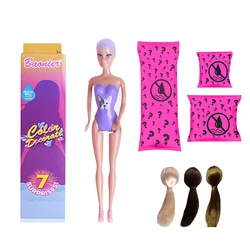 Solid Body Blind Box Set with Accessories Fashion DIY Doll Color Changing Dolls Color Doll For Girls