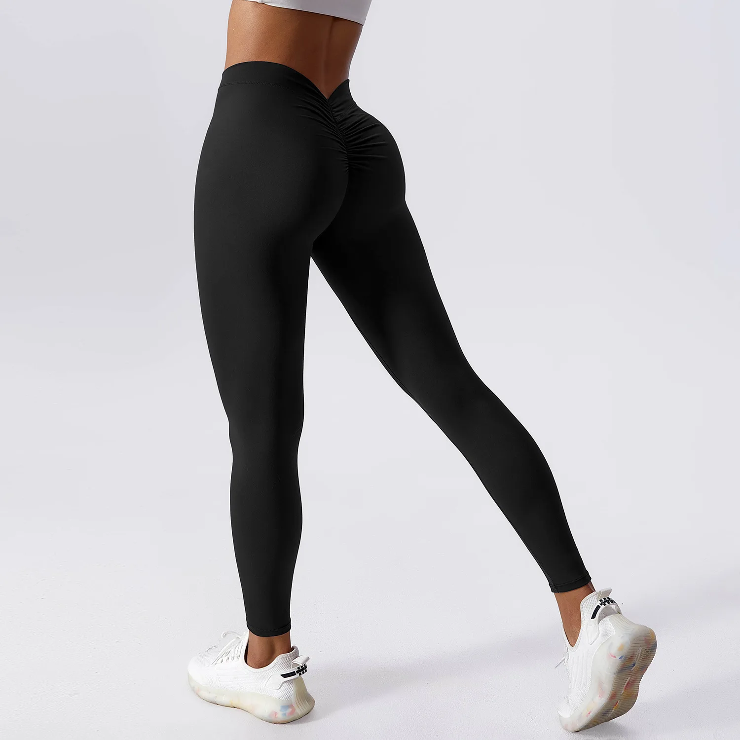 High Quality Yoga Sportswear Running Sports Pants Custom Logo High Waist Scrunch Butt Yoga Gym Leggings For Women