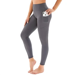 Leggings Printed Sport Gym Fitness Workout Pants Women High Waisted Leggings 4 Way Stretch Tummy Control Yoga Pants with Pockets