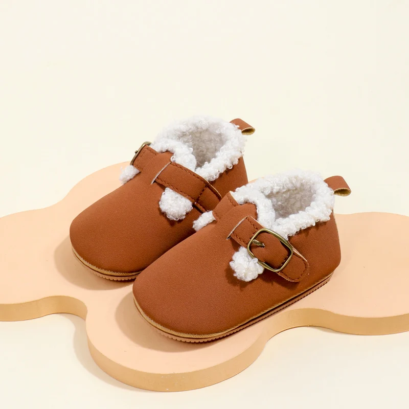High Quality Unisex Winter Warm TPR Outsole Sneakers for Baby Toddlers Anti-Slippery Features EVA Insole Material for Boys Girls manufacture