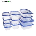 Food Food Disposable Plastic Container Microwave PP Clear Disposable Plastic Food Storage Container With Lid
