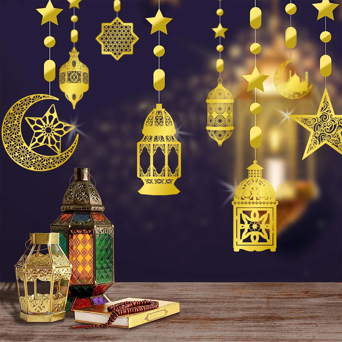 Eid Mubarak Ramadan Middle East Products Room Decor Star Moon Ornament