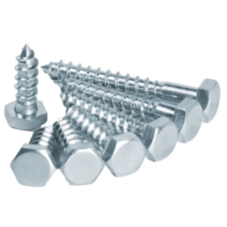 China Wholesale DIN571 Hex Head Wood Screws Self Tapping Screw Zinc Plated Carbon Steel Wooden Screws details