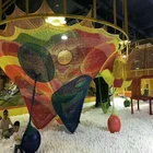 Playground Net Honeycomb Maze Trampoline Net Crochet Colorful Indoor Playground Nets Climbing