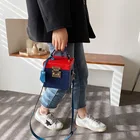Purse Women Contrast Color Handbags Mini Lock Box Bag Messenger Bags Luxury Women Designer Mobile Tote Purse