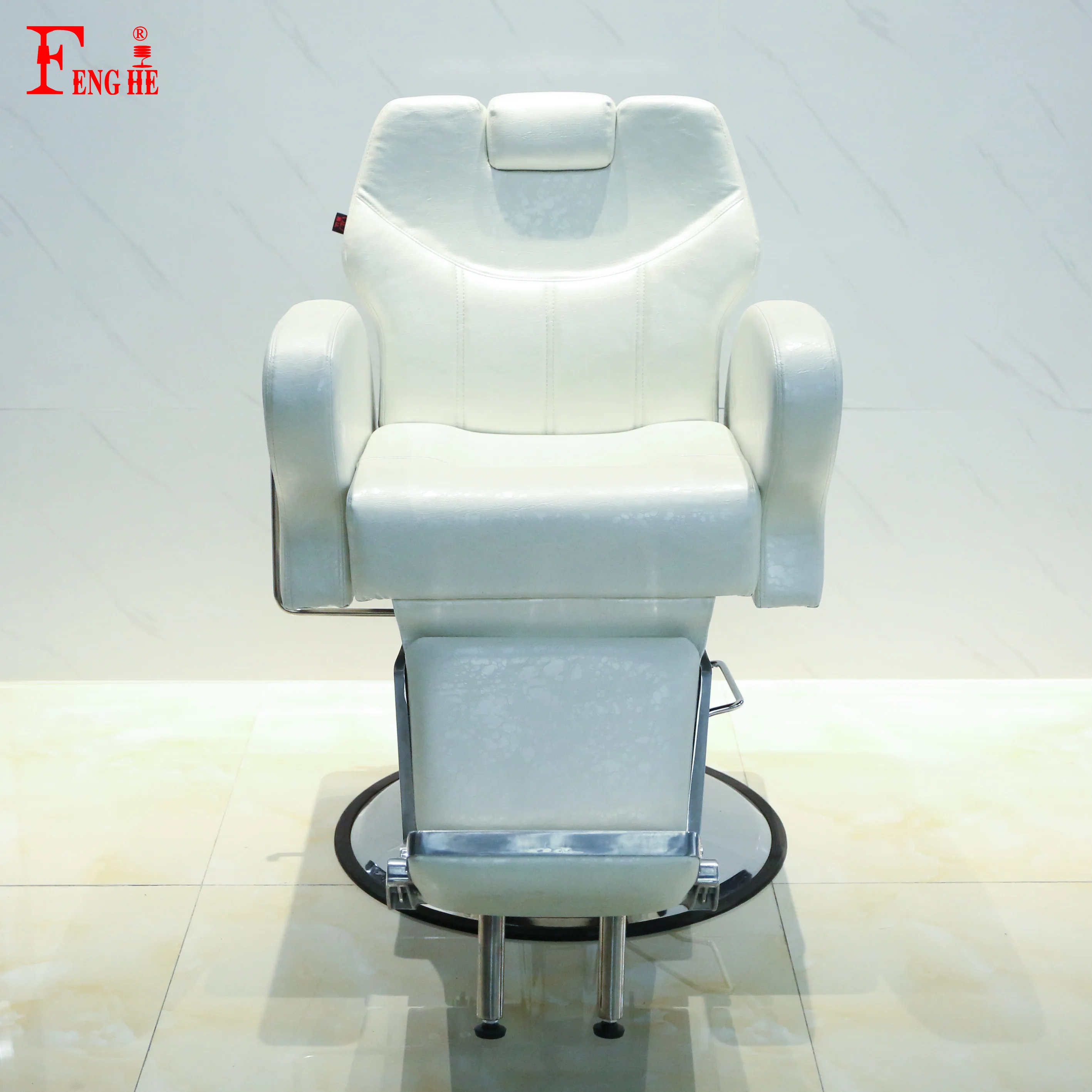 Hot Sale Fashion Design Beauty Salon Furniture Hairstyling White Makeup Luxury Salon Barber Chair