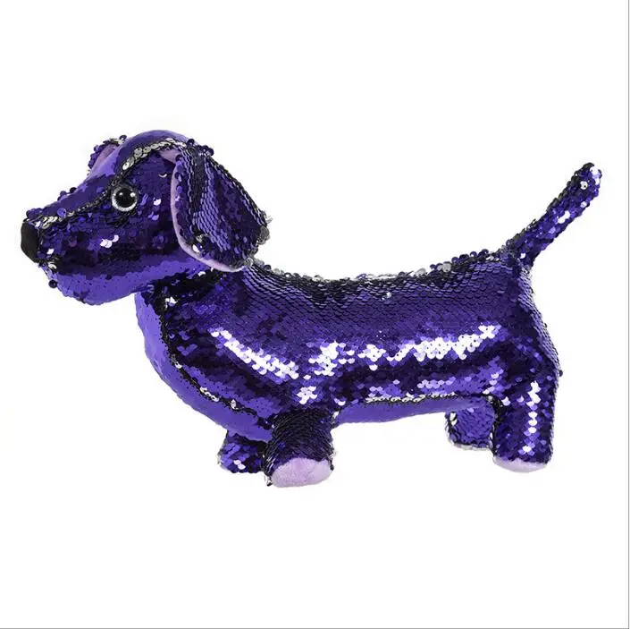 sequin sausage dog