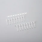 0.2ml PCR Tube 8 Strips With Detachable Cap Lab Disposable Sterile Non-sterile