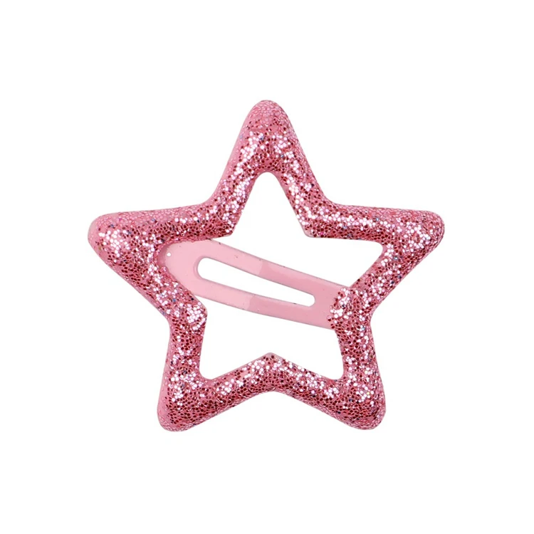 Hot Selling Children Colorful star shape hair clip for girl Stars  BB Hairpins kids hair accessories