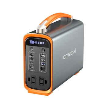 CTECHI 200w portable power station solar generator battery pack power supply for outdoor advanture load trip camping emergency