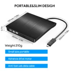 Cd Player External CD DVD Drive USB 3.0 Type-C Portable Optical Superdrive Burner Player Writer CD DVD /- RW Compatible Wi
