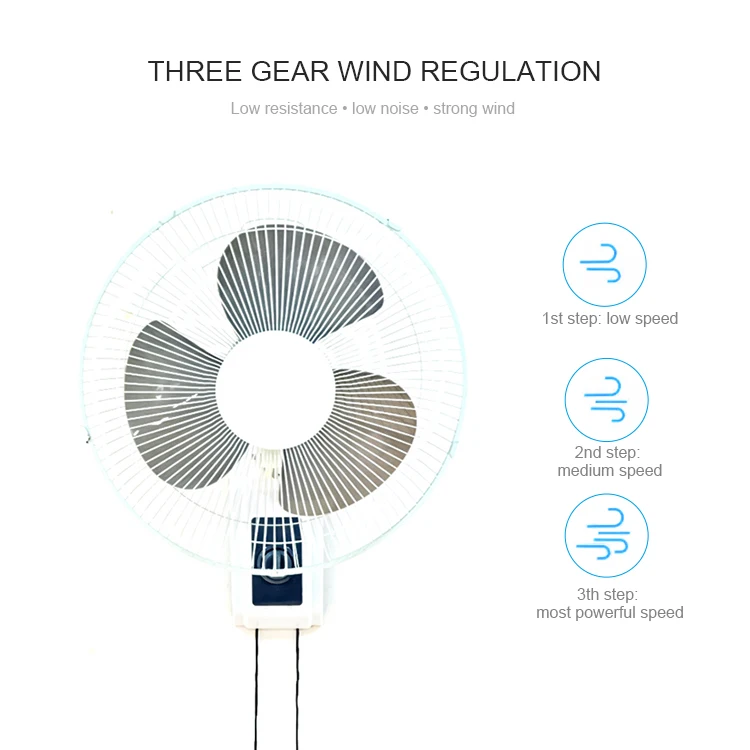 Wall Mounted Electric Fan, Metal - detail 8