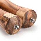 Pepper Design Pepper Mill Acacia Wood Salt And Pepper Grinders Refillable Pepper Mill With Adjustable Coarseness