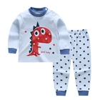 Boys Children's Boutique Cotton Pajama Suit Boys And Girls Lovely Printed Home Wear Suit Wholesale