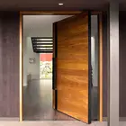 Door Modern Wooden Front Bronze Exterior Rail Entrance Disigner Main Door