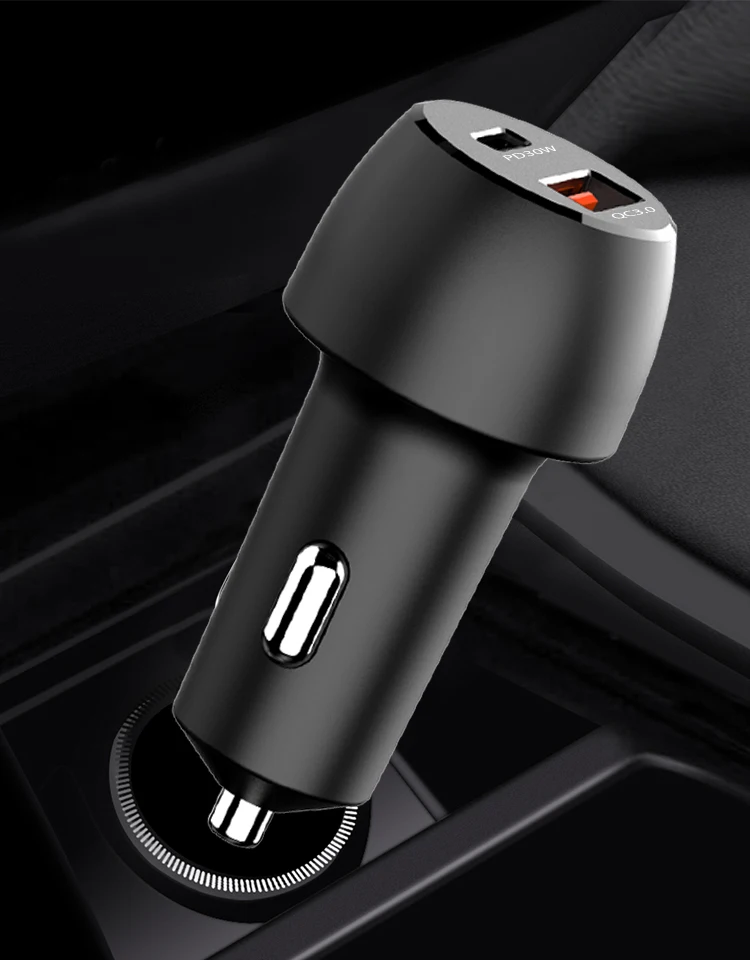 Ibd Custom Pd W Qc W Adapter Dual Usb Mini Car Charger Fast Charging