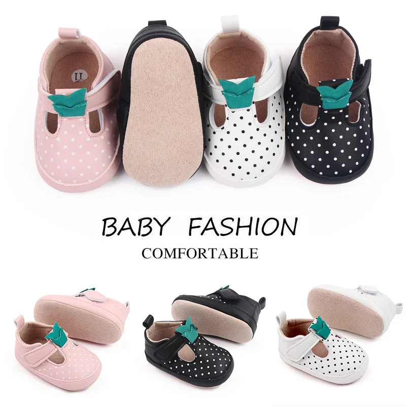 Strawberry Design Spring and Autumn New Baby Moccasins for Girls Shoes manufacture