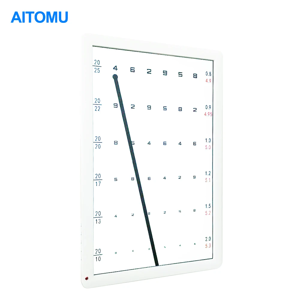 CL-19V Optotype Screen Vision Chart Panel LED Visual Acuity Testing Chart 19 Inch Eye Ophthalmic LCD Optical tester Monitor