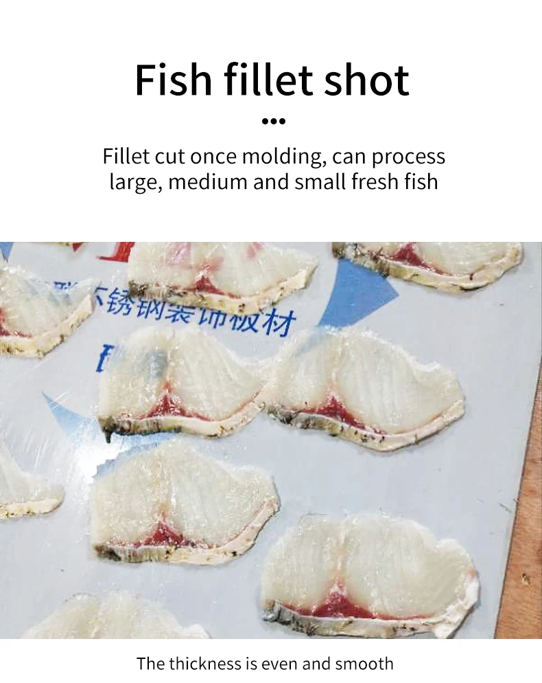 Automatic Sashimi Slicing Machine Fresh Meat & Fish Fillet Cutter Salmon Slices & Salmon Fillet Cutting Machine manufacture