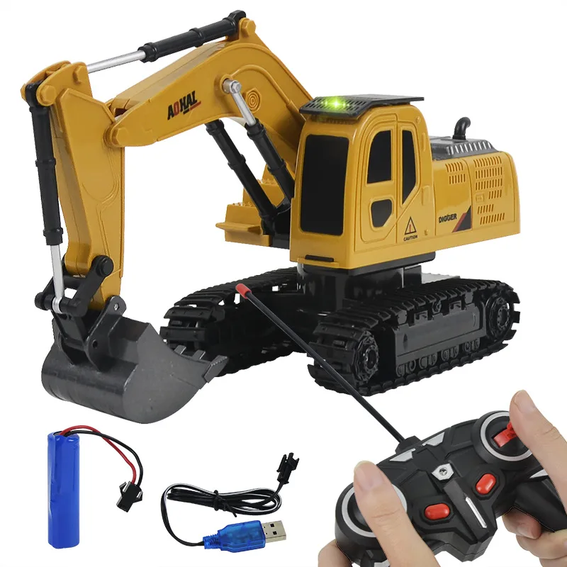 wireless rc remote control excavator toy