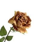 Design Flower New Design Single Stem Pu Rose Artificial Flower