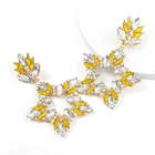Earrings High-end Multicolor Full Glass Rhinestone Aretes Exaggerated Star Dangle Earrings